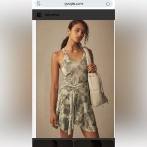 NWT Anthropologie Daily Practice Half Pipe Racerback Mini Dress Women’s Medium